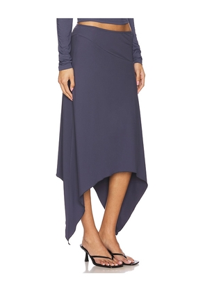 LIONESS Cherie Midi Skirt in Grey. Size M. Also in L, S, XL, XS, XXL, XXS.