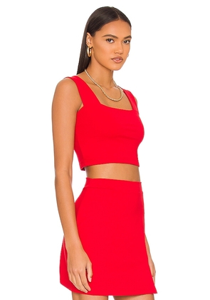 Susana Monaco x REVOLVE Wide Strap Crop Top in Red. Size XL. Also in M, S, XS.