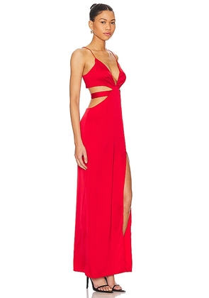 superdown Stacie Maxi Dress in Red. Size M. Also in L, S, XL, XXS.