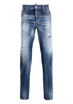 DSQUARED2 distressed slim-fit jeans - Blue