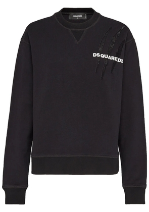 DSQUARED2 D2 Goth Cool cotton sweatshirt - Black
