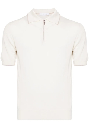 Cruciani knitted polo shirt - Neutrals