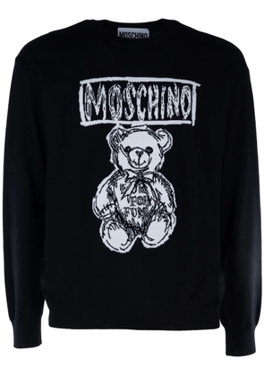 Moschino Teddy Bear-intarsia jumper - Black