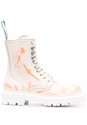 CamperLab Eki chunky-sole lace-up boots - Orange
