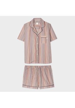 Paul Smith Women's 'Signature Stripe' Short Pyjama Set Multicolour