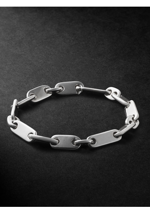 M.Cohen - Monolinka Burnished Sterling Silver Chain Bracelet - Men - Silver - M