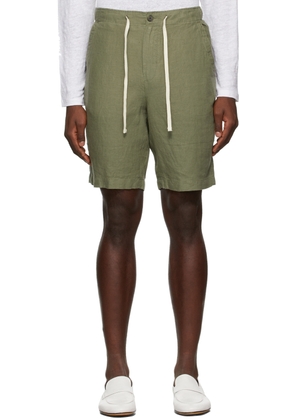 Vince Khaki Lightweight Hemp Shorts