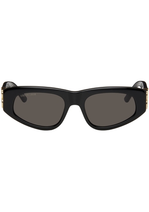 Balenciaga Black Oval Sunglasses