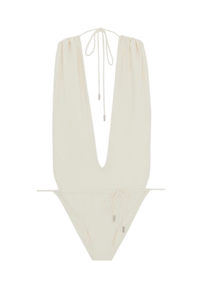 Saint Laurent High-leg One-piece Swimsuit