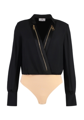Elisabetta Franchi Georgette Bodysuit Shirt