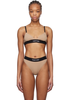 TOM FORD Beige Modal Signature Bra