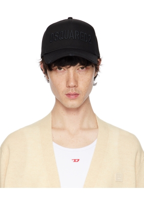 Dsquared2 Black 'Dsquared2' Technicolor Baseball Cap