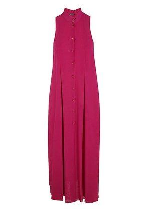 Emporio Armani Sleeveless Pleated Midi Dress