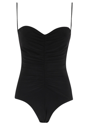 Norma Kamali Strapless Shirred Front Mio
