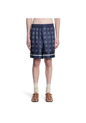 VALENTINO MAN BLUE SHORTS & SKIRTS