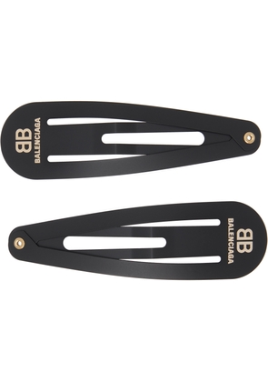 Balenciaga Black Holli XXL Hair Clip Set