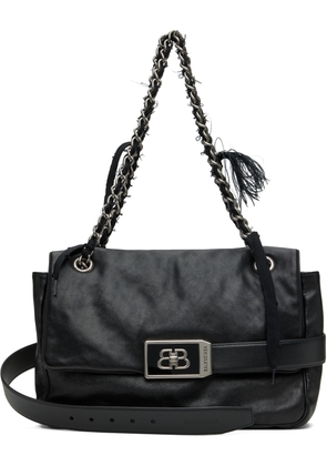 Balenciaga Black Modu Flap Medium Chain Bag