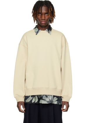 Dries Van Noten Beige Dropped Shoulders Sweatshirt