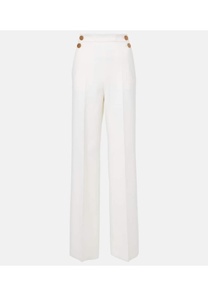 Max Mara Polonia wool-blend canvas wide-leg pants