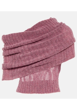 Jean Paul Gaultier x KNWLS off-shoulder wool-blend top