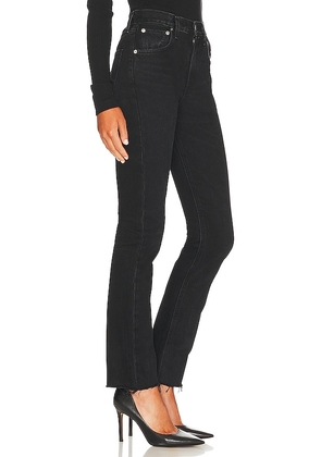 AGOLDE Cherie High Rise Straight Jeans in Black. Size 32. Also in 33, 34.