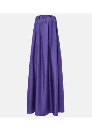 Max Mara Edda pleated silk maxi dress