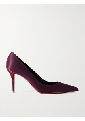 Christian Louboutin - Apostropha 80 Satin Pumps - Purple - IT35,IT36,IT36.5,IT37,IT37.5,IT38,IT38.5,IT39,IT39.5,IT40,IT40.5,IT41,IT41.5,IT42