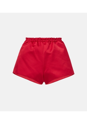 Giambattista Valli High-rise satin shorts