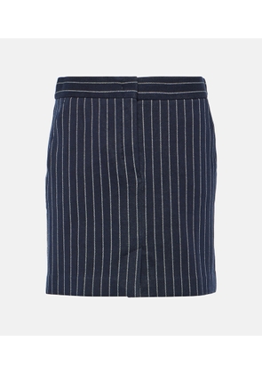 Max Mara Kirsch pinstripe jersey miniskirt