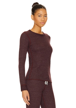 MONROW Thermal Top in Wine. Size M. Also in XS.
