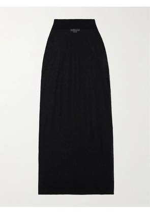 Stella McCartney - Cotton-blend Midi Skirt - Black - x small,small,medium,large,x large