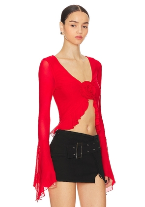 MAJORELLE Val Top in Red. Size M. Also in S.