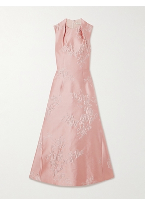 Emilia Wickstead - Kissa Jacquard Midi Dress - Pink - UK 8,UK 10,UK 12,UK 14,UK 16