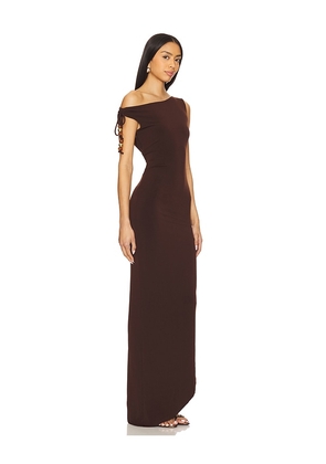 Lovers and Friends Gabrielle Midi Dress in Chocolate. Size M. Also in S, XS.