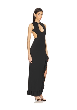 superdown Frany Backless Maxi Dress in Black. Size L. Also in M, S, XL.