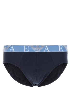 Emporio Armani logo briefs - Blue