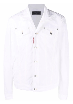 DSQUARED2 logo-patch denim jacket - White