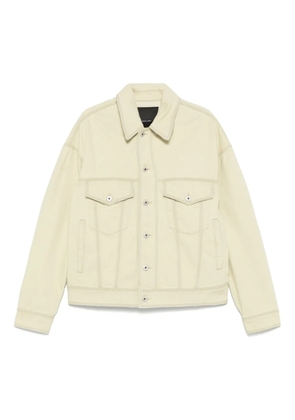 FEDERICO CINA raw-cut denim jacket - Green
