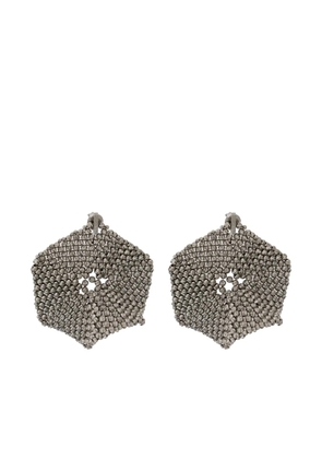 Brunello Cucinelli hexagon-shape earrings - Silver