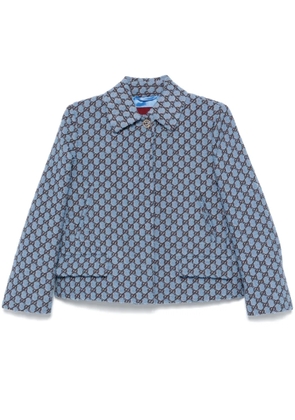 Gucci GG Shadow bouclé jacket - Blue