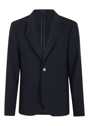 Emporio Armani gabardine blazer - Blue