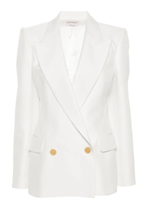 Alexander McQueen double-breasted blazer - White