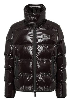 DSQUARED2 logo-patch padded jacket - Black