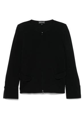 Emporio Armani ribbed jacket - Black