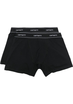 Carhartt WIP two-pack logo-print waistband boxers - Black