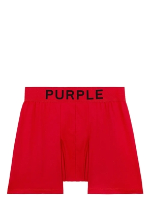 Purple Brand logo-print boxer briefs - Red