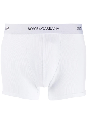 Dolce & Gabbana ribbed boxer briefs - White