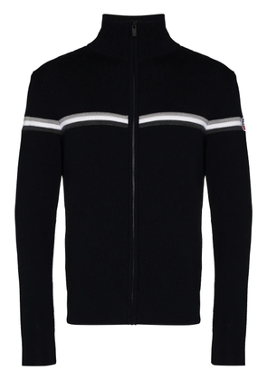 Fusalp stripe detail zip-up jumper - Blue