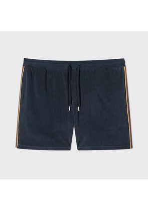 Paul Smith Navy Blue Towelling Lounge Shorts