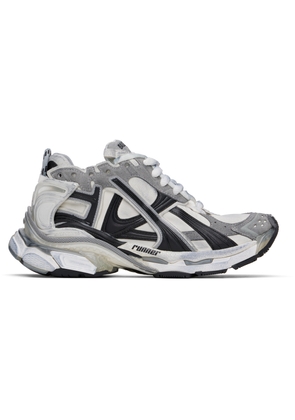 Balenciaga Gray & White Runner Sneakers